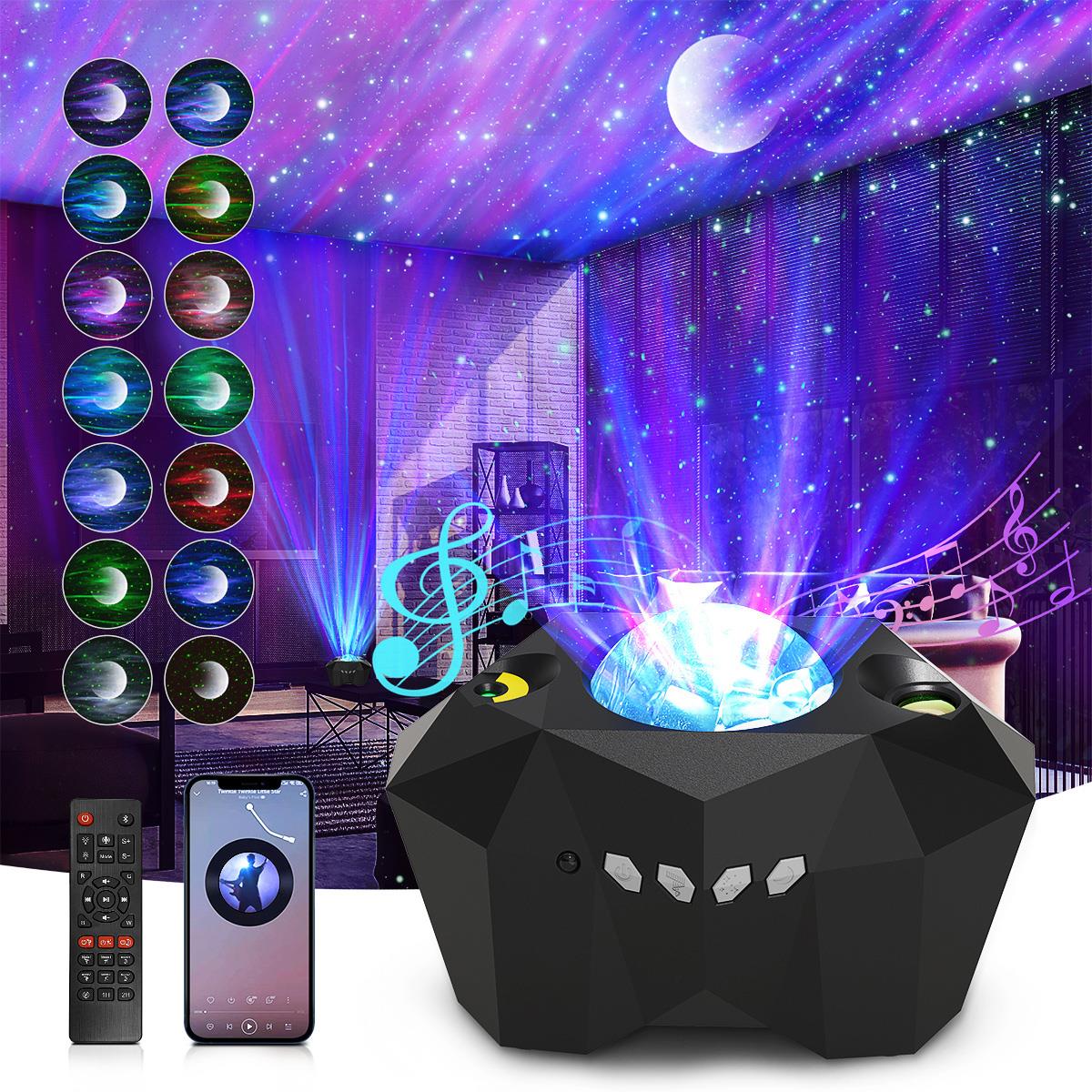 Star Projector, 3 in 1 LED Galaxy Moon Projector with Remote Control, 55 Lighting Modes