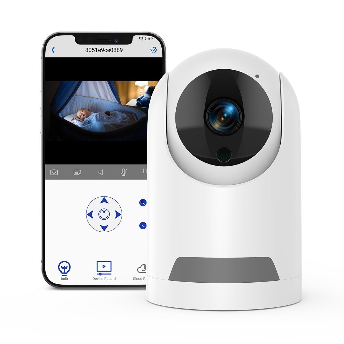 Baby Monitor, 360° Wireless 5G Nanny Cam with Safety Alerts