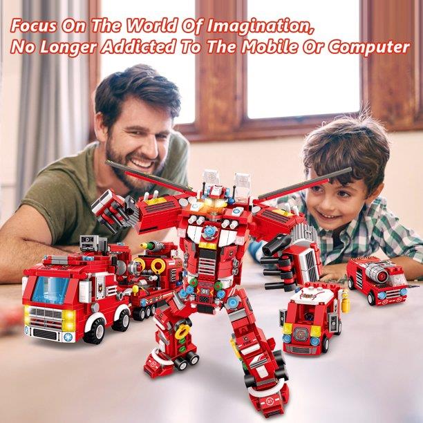 836PC Robot Building Toys for Boys Age 6+ Year Old,35 in 1 Educational Building Bricks2