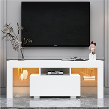 Entertainment TV Stand, Large TV Stand TV Base Stand with LED Light TV Cabinet