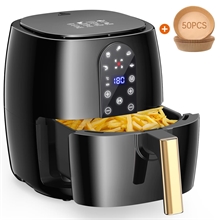 Air Fryer 6QT, Digital Electric Hot Oilless Air Frier Cooker with LED Touch Screen
