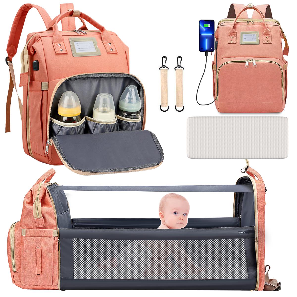 Diaper Bag Backpack, Multifunction Travel Back Pack Maternity Baby Changing Bags