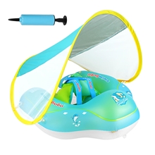 Free Swimming Baby Infant Pool Float with Sun Canopy 01