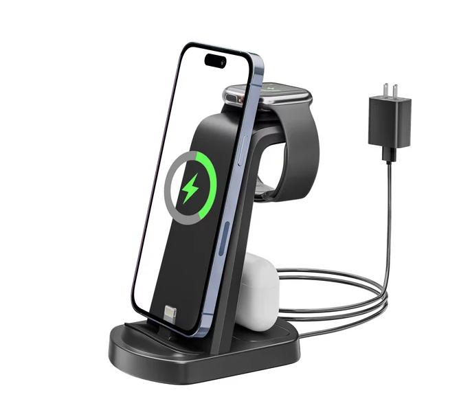 3 in 1 Wireless Charger, Qi-Certified Fast Charging Station Compatible with iPhone14
