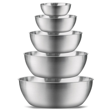 Mixing Bowls Airtight Lids 5PCS Stainless Steel Set