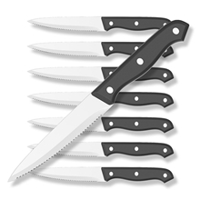 GPED Steak Knives Set of 8, 4.5-inch Serrated Steak Knife