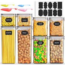 GPED 8PCS Airtight Food Storage Containers Set with Lids