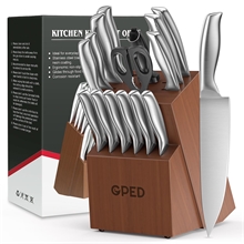 Kitchen Knife Set with Block, 16 Pcs Professional Chef Knife Set