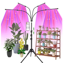 4-Head LED Grow Light for Indoor Plants, Plant Light w/ Adjustable Stand (15