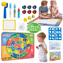 Doodle Drawing Mat, 2 in1 Reusable Painting Drawing Writing Toys