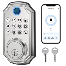 Fingerprint Door Lock, Keyless Entry Door Lock with APP Control, Silver