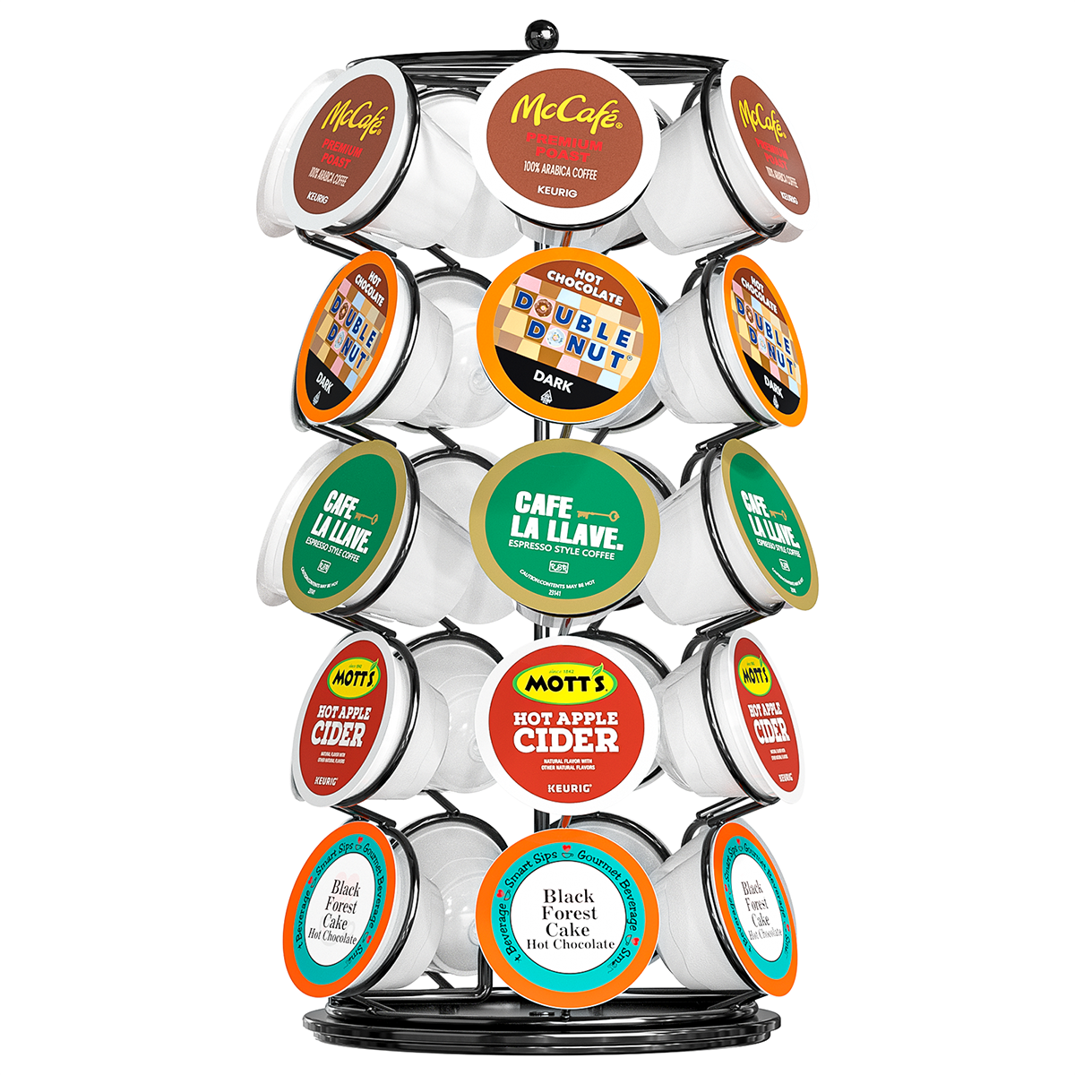 Coffee Pod Holder, K Cup Holder, Coffee Pod Carousel Organizer Stand