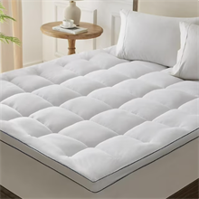 Mattress Pad Topper California King, Cooling Pillow Top Quilted Fitted Mattress Pad Cover