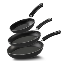 Stainless Steel Nonstick Frying Pan Set, 3 Piece cookware set, Tri-Ply Skillet