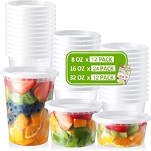 Deli Containers with Lids 48 Sets, Food Storage Containers with Lids