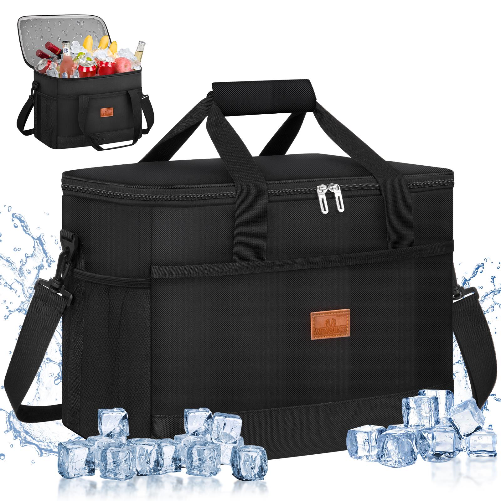 Soft Cooler Bag, Sided Cooler, 45 Cans Collapsible Cooler, Insulated Ice Chest