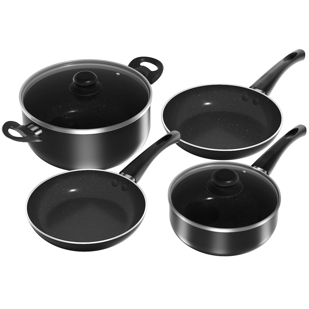 6Pcs Pots and Pans Set Nonstick,Healthy Kitchen Cookware Set