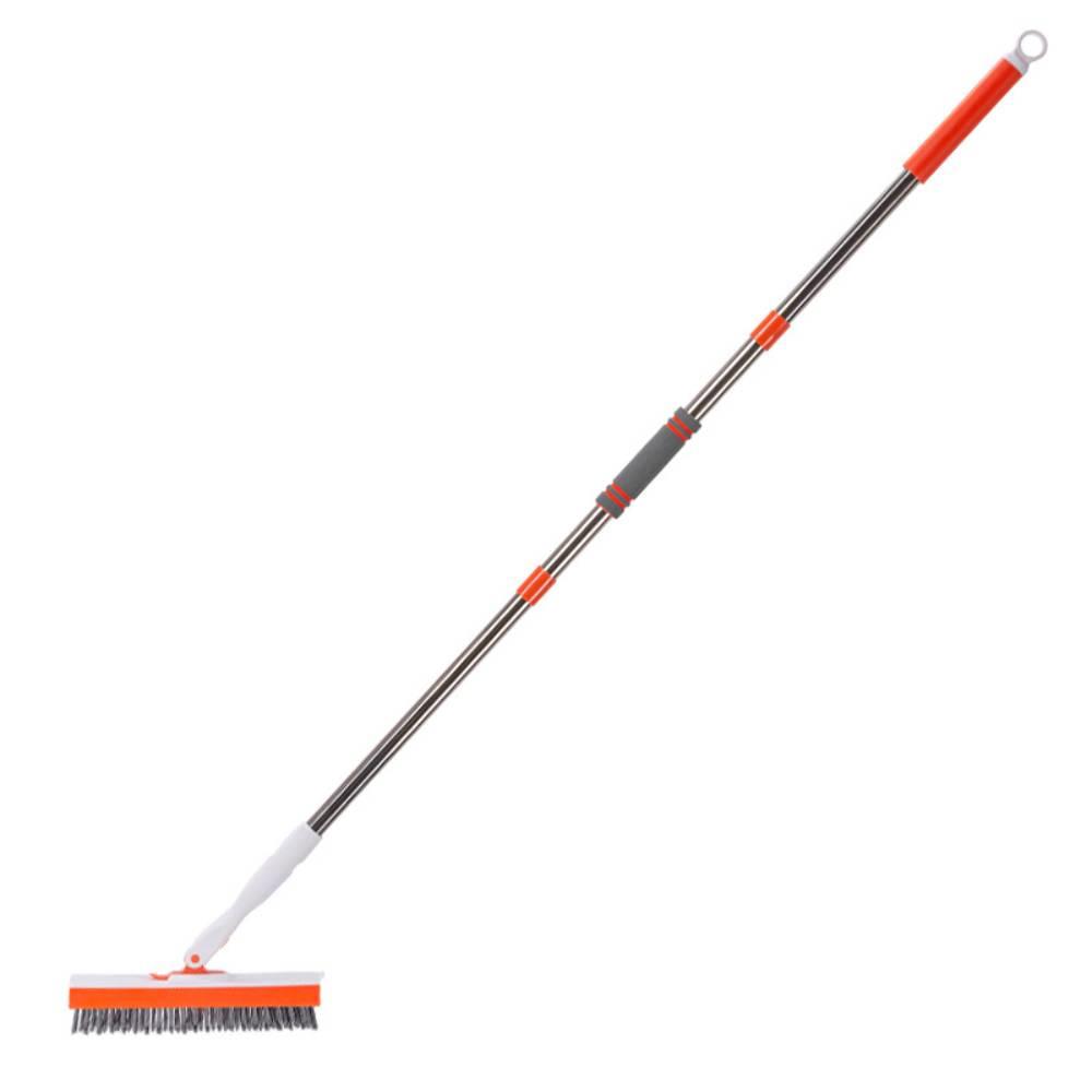 Grout Brush with Long Handle, 56.5'' Swivel Grout Cleaning Brush