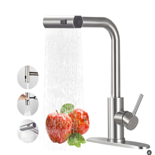 GPED Kitchen Faucets with Pull Down Sprayer