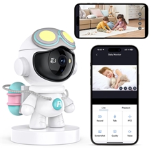 GPED Baby Monitor, 1080P HD Indoor Pan/Tilt Smart Security Camera