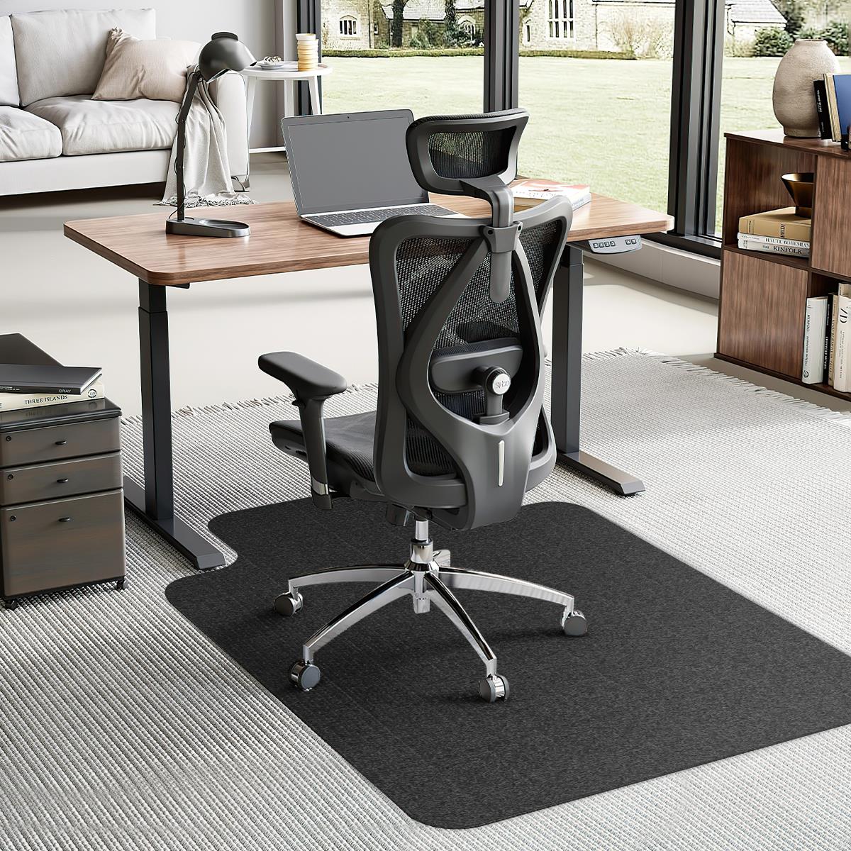 45” x53” Carpet Chair Mat, Office Chair Mat with Lip for Low Pile Carpet