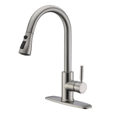 Kitchen Faucet with Soap Dispenser, 3-Mode Kitchen Sink Faucet with Pull Down Sprayer