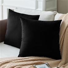 Premium Outdoor Pillow Inserts - Pack of 2 Square Form Water Resistant Polyester Throw Pillows