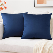 Premium Outdoor Pillow Inserts - Pack of 2 Square Form Water Resistant Polyester Throw Pillows