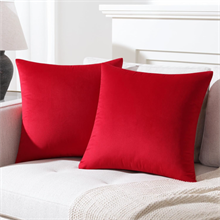 Premium Outdoor Pillow Inserts - Pack of 2 Square Form Water Resistant Polyester Throw Pillows