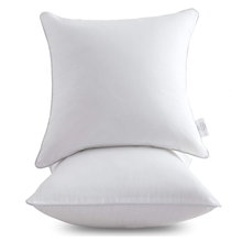 Premium Outdoor Pillow Inserts - Pack of 2 Square Form Water Resistant Polyester Throw Pillows