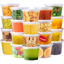 16oz Deli Containers with Lids 50 Sets, Food Storage Containers with Lids