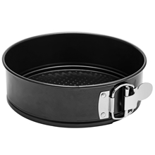 9 Inch Non-Stick Cake Pan with Removable Bottom Plate, Black Cake Pan for Cheesecake, Cake