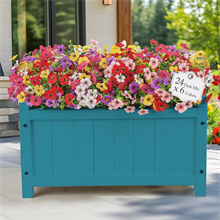 24 Bundles Artificial Flowers for Outdoor Indoor Decoration, Mix 6 Colors