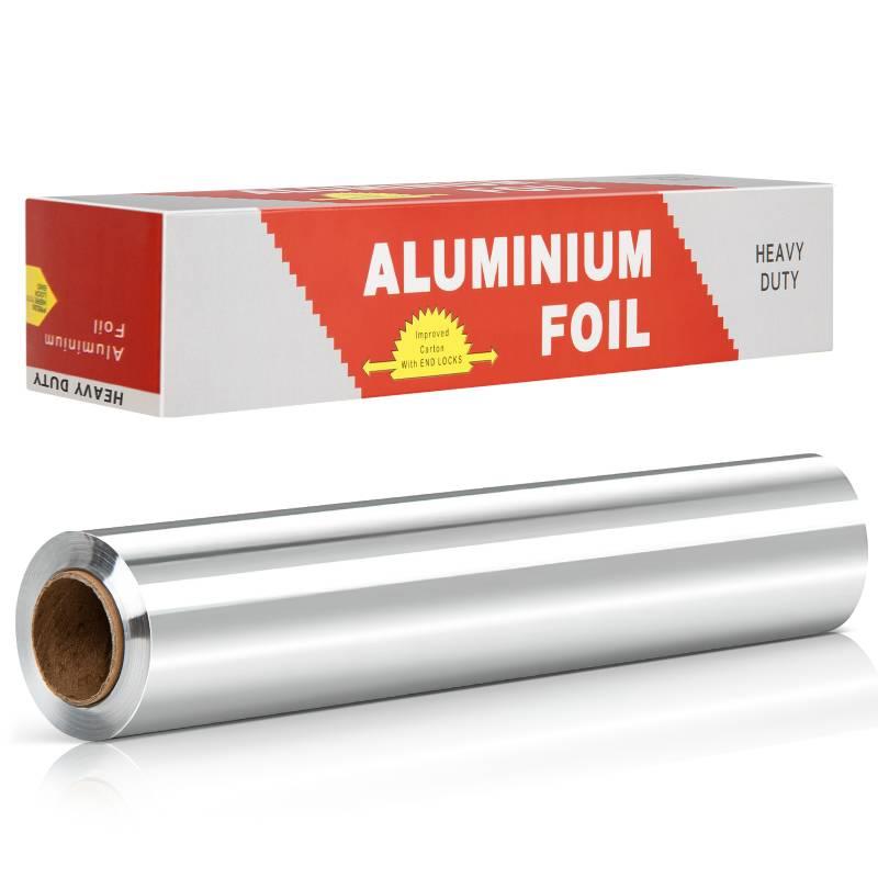 GPED Foil Wrap, Strength Aluminum Foil Roll with Serrated Cutter,82 Total SQ.FT