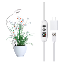 GPED Grow Lights, Pot Clip LED Plant Light with 360°Gooseneck for Indoor Plants