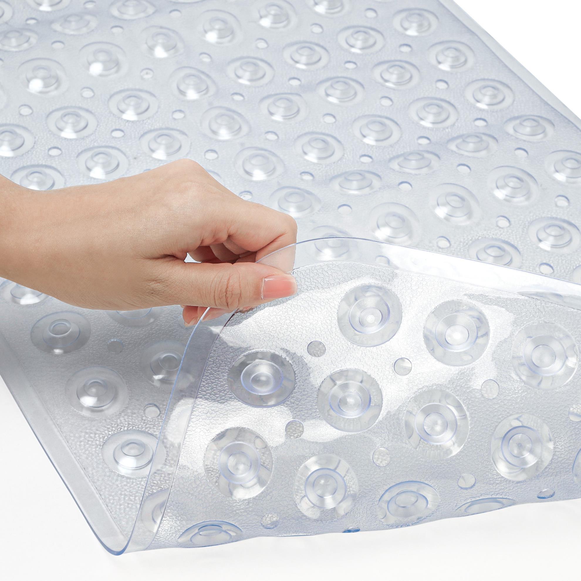 GPED Bathtub Mats for Shower Tub, Non Slip 34 x 22 Inch Bath Mat with Drain Holes