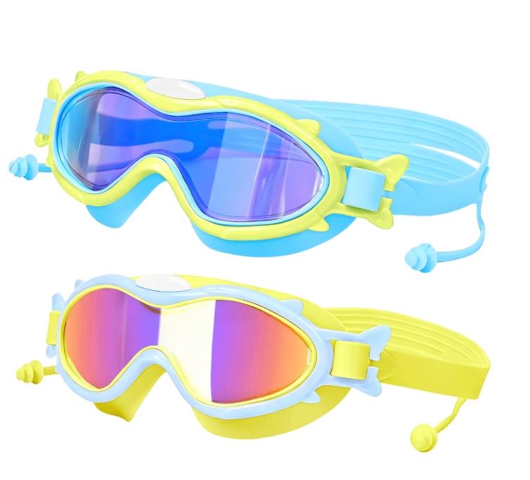 Kids Swim Goggles for Age 3-15 Boys Girls, 2 Pack Swimming Goggles