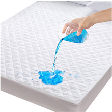 Waterproof Mattress Pad California King Size, Quilted Mattress Protector, White