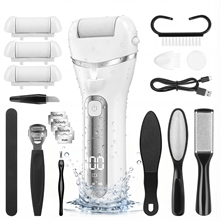 GPED 18 in 1 Electric Foot Callus Remover, Waterproof Callus Remover for Feet W/ 3 Speed,