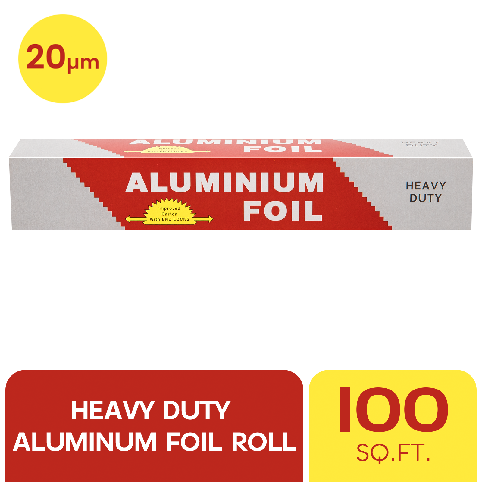 GPED Aluminum Foil Wrap Heavy Duty Aluminum Foil Roll, 20um Thick Heavy Duty Foil