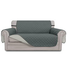 GPED Reversible Sofa Cover, Water Resistant Couch Cover with Elastic Straps