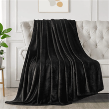 King size blanket,black