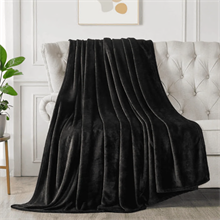 Queen size blanket,black