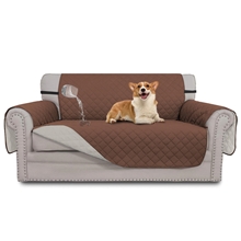 GPED Reversible Couch Cover, 100% Waterproof Sofa Cover with Elastic Straps, Machine Washable