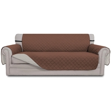 GPED Reversible Sofa Cover, Water Resistant Couch Cover W/ Elastic Straps, Triple-Layer