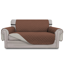 GPED Reversible Couch Cover, 100% Waterproof Sofa Cover with Elastic Straps, Machine Washable