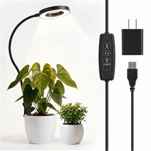 GPED Grow Lights, Pot Clip LED Plant Light with 360°Gooseneck for Indoor Plants