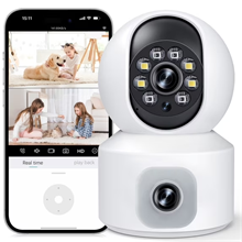 GPED Baby Monitor with Dual Cameras, 2K HD Wifi Cameras for Home Security/Baby Monitor/Pet Camera,