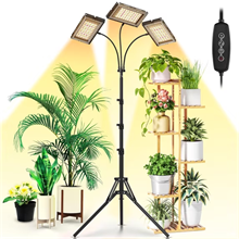 GPED 3-Head Grow Light with Stand, LED Plant Light for Indoor Plants