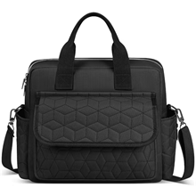 Diaper Bag Tote, Multifunction Baby Diaper Bag W/ 3 Insulated Pockets, Dry & Wet Compartment Large